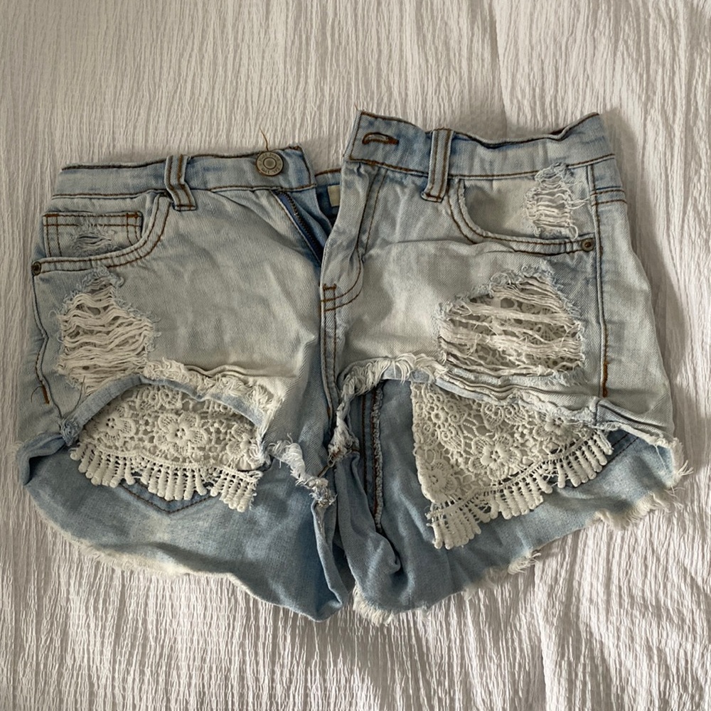 Size 7 Jean Shorts worn once and never used